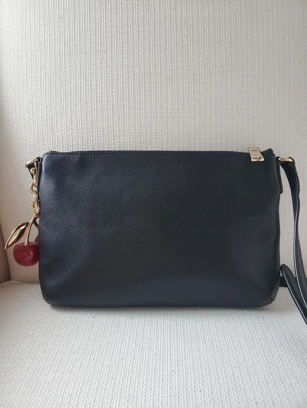Coach black leather